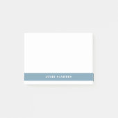 Eenvoudig minimaal blauw modern kleurenblok post-it® notes (Voorkant)