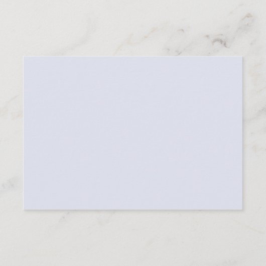 Eenvoudig minimaal blauw script bruiloft gastendet informatiekaartje (Achterkant)