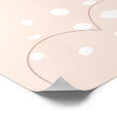 Eenvoudig minimaal Boho Art Leaf Hearts Plant ontw Poster (Hoek)