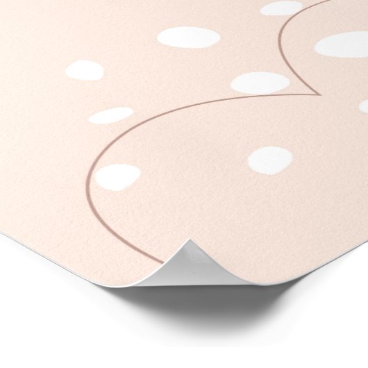 Eenvoudig minimaal Boho Art Leaf Hearts Plant ontw Poster (Hoek)