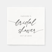 Eenvoudig Minimaal Bruidsmeisjes Bruiloft Script | Servet (Voorkant)