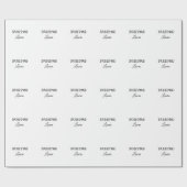 Eenvoudig minimaal cadeaujaar voor bridesmaid cadeaupapier (Vlak)