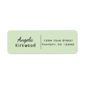 Eenvoudig, minimaal Casual, , eenvoudig reinigen Etiket (Voorkant)