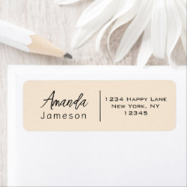 Eenvoudig minimaal Casual, informeel, schoon op cr Etiket