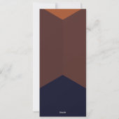 Eenvoudig minimaal Chocolate Terracotta Wedding Me Feestdagenkaart (Achterkant)