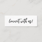 Eenvoudig minimaal contact met ons Kaart invoegen Mini Visitekaartje (Voorkant)