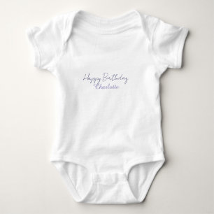EENVOUDIG MINIMAAL. CUTEER NAAM BABY gefeliciteerd Romper
