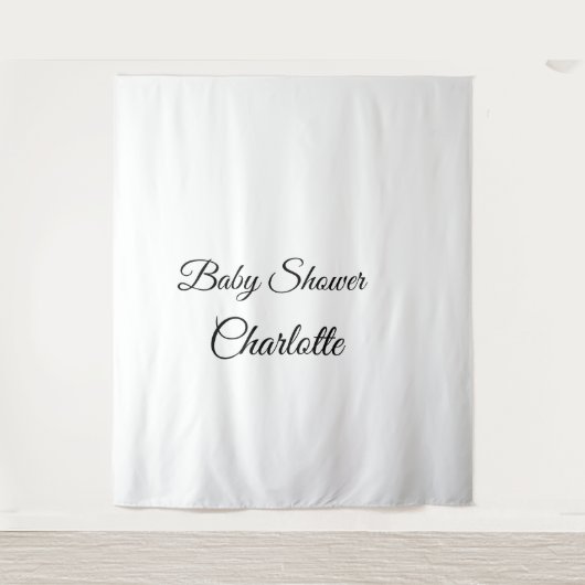 EENVOUDIG MINIMAAL.CUTIE VOEG NAAM TOE BABY baby s Wandkleed (Voorkant)