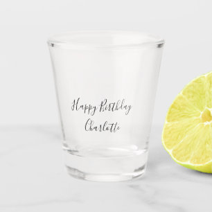 EENVOUDIG MINIMAAL.CUTIE VOEG NAAM TOE BABY verjaa Shot Glas