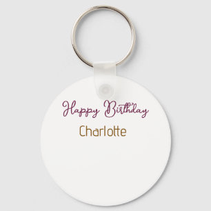 EENVOUDIG MINIMAAL.CUTIE VOEG NAAM TOE BABY verjaa Sleutelhanger