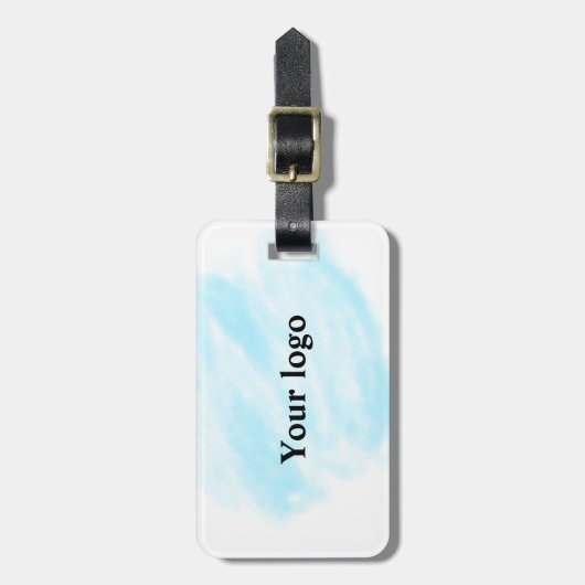 Eenvoudig minimaal elegant aangepast logo bagagelabel (Voorkant verticaal)