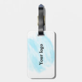 Eenvoudig minimaal elegant aangepast logo bagagelabel (Achterkant verticaal)