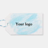 Eenvoudig minimaal elegant aangepast logo cadeaulabel (Achterkant Horizontaal)