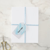 Eenvoudig minimaal elegant aangepast logo cadeaulabel (Met Touw)