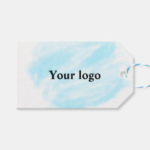 Eenvoudig minimaal elegant aangepast logo cadeaulabel