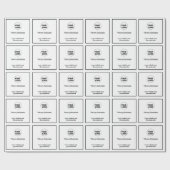 Eenvoudig minimaal elegant aangepast logo cadeaupapier (Vlak)