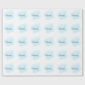 Eenvoudig minimaal elegant aangepast logo cadeaupapier (Vlak)