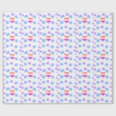 Eenvoudig minimaal elegant aangepast logo cadeaupapier (Vlak)