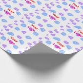 Eenvoudig minimaal elegant aangepast logo cadeaupapier (Hoek)