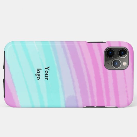 Eenvoudig minimaal elegant aangepast logo Case-Mate iPhone case (Achterkant (horizontaal))