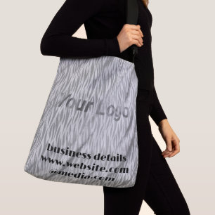 Eenvoudig minimaal elegant aangepast logo crossbody tas