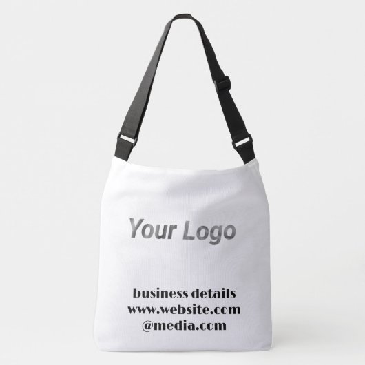 Eenvoudig minimaal elegant aangepast logo crossbody tas (Voorkant)