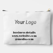 Eenvoudig minimaal elegant aangepast logo etui (Achterkant)