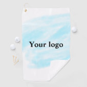 Eenvoudig minimaal elegant aangepast logo golfhanddoek (Insitu)