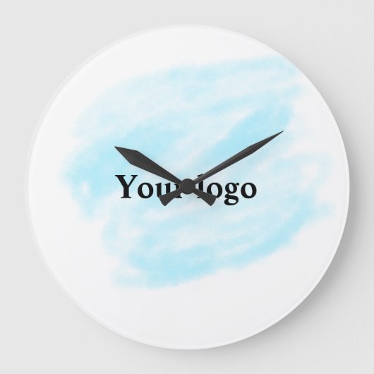 Eenvoudig minimaal elegant aangepast logo grote klok (Voorkant)