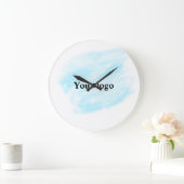 Eenvoudig minimaal elegant aangepast logo grote klok (Huis)