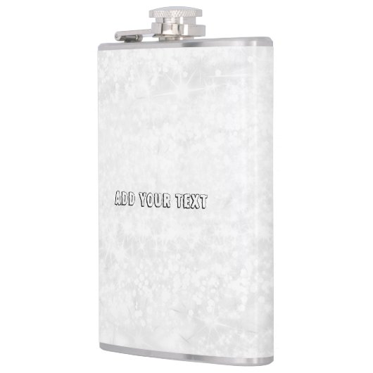 Eenvoudig minimaal elegant aangepast logo heupfles (Links)