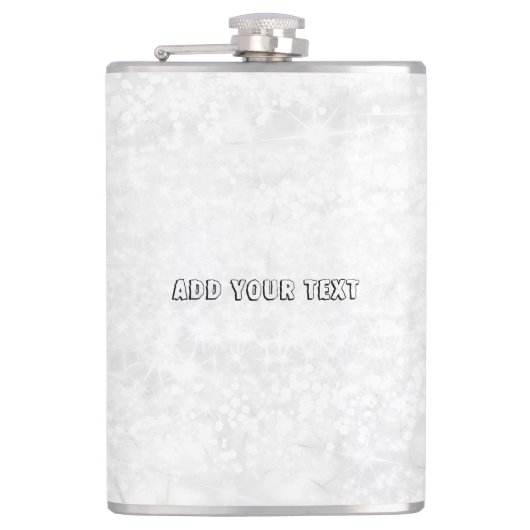 Eenvoudig minimaal elegant aangepast logo heupfles (Voorkant)