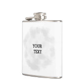 Eenvoudig minimaal elegant aangepast logo heupfles (Links)