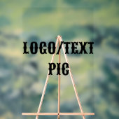 Eenvoudig minimaal elegant aangepast logo hier bed acryl bord (Neutraal)