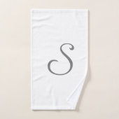 Eenvoudig minimaal elegant aangepast logo hier bed bad handdoek (Handdoek)