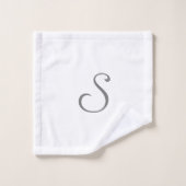 Eenvoudig minimaal elegant aangepast logo hier bed bad handdoek (Wasdoekje)