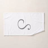 Eenvoudig minimaal elegant aangepast logo hier bed bad handdoek (Handdoek)