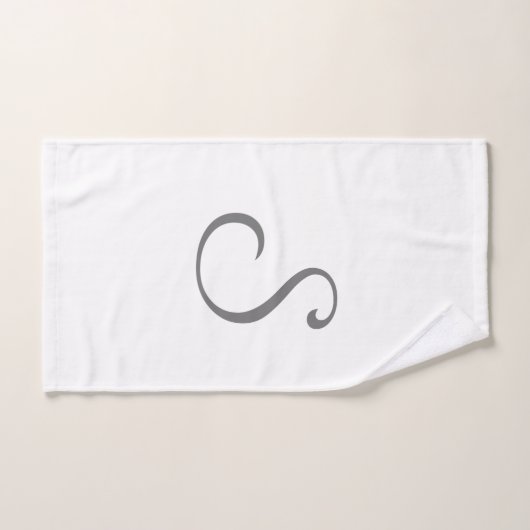 Eenvoudig minimaal elegant aangepast logo hier bed bad handdoek (Handdoek)