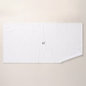 Eenvoudig minimaal elegant aangepast logo hier bed badhanddoek (Badhanddoek)