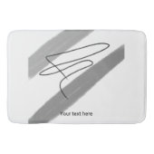 Eenvoudig minimaal elegant aangepast logo hier bed badmat (Voorkant)