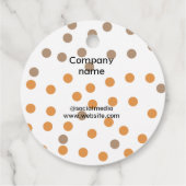 Eenvoudig minimaal elegant aangepast logo hier bed bedankjes labels (Achterkant)