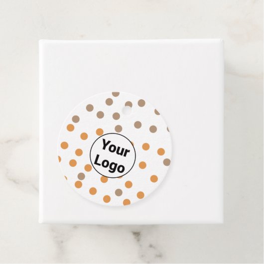 Eenvoudig minimaal elegant aangepast logo hier bed bedankjes labels (In situ)