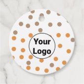 Eenvoudig minimaal elegant aangepast logo hier bed bedankjes labels (Voorkant)