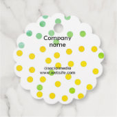 Eenvoudig minimaal elegant aangepast logo hier bed bedankjes labels (Achterkant)