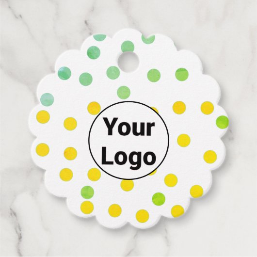 Eenvoudig minimaal elegant aangepast logo hier bed bedankjes labels (Voorkant)