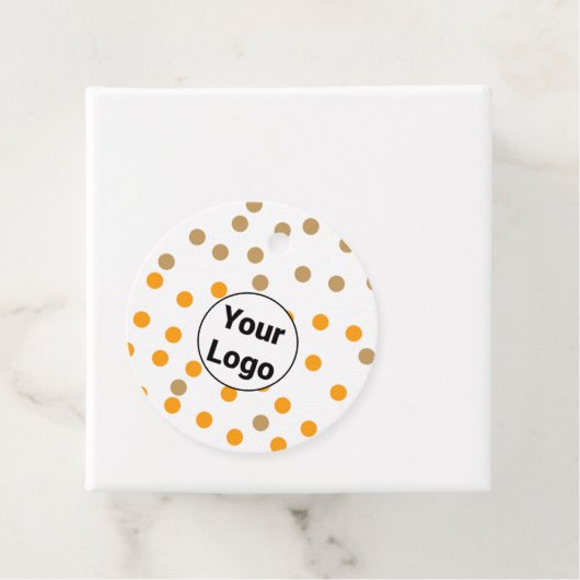 Eenvoudig minimaal elegant aangepast logo hier bed bedankjes labels (In situ)