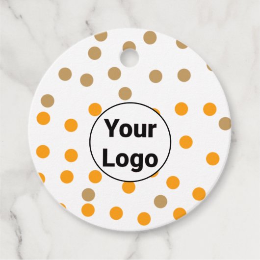 Eenvoudig minimaal elegant aangepast logo hier bed bedankjes labels (Voorkant)