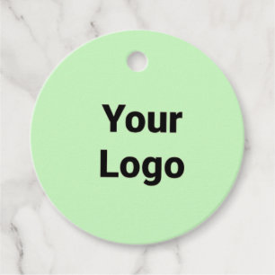 Eenvoudig minimaal elegant aangepast logo hier bed bedankjes labels