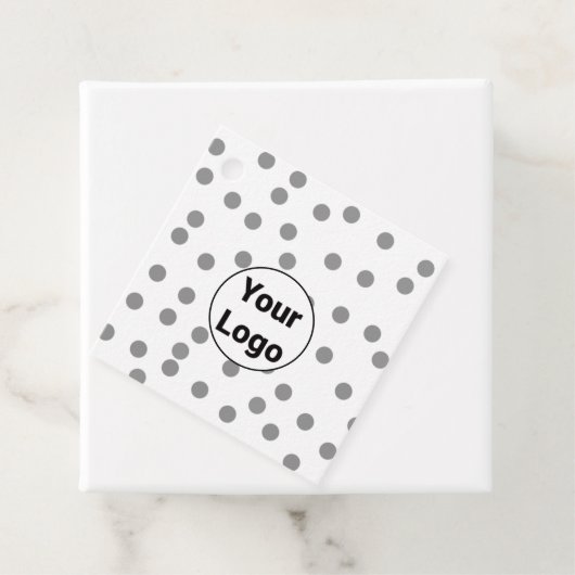 Eenvoudig minimaal elegant aangepast logo hier bed bedankjes labels (In situ)