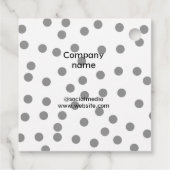 Eenvoudig minimaal elegant aangepast logo hier bed bedankjes labels (Achterkant)